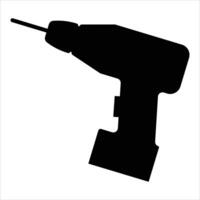 Drill Icon for Tools and Construction Work Design vector