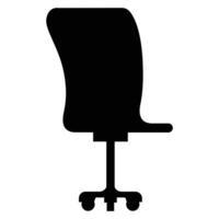 Office Chair Icon for Furniture and Workspace Design vector