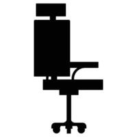 Office Chair Icon for Furniture and Workspace Design vector