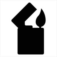 Gas Lighter Icon for Lighting and Household Use vector