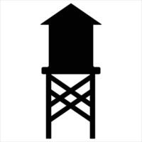 Watchtower Icon for Surveillance and Observation Design vector