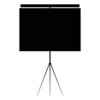 Projector Screen Icon for Presentation and Cinema Design vector