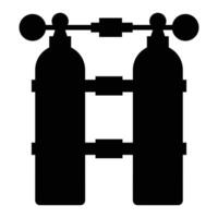 Diving Cylinder Icon for Scuba Diving and Underwater Exploration vector