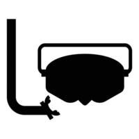 Snorkel Icon for Underwater Diving and Adventure Design vector