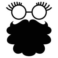 Hipster Fashion Silhouette Icon for Trendy and Modern Design vector