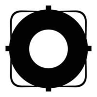 Inflatable Circle Icon for Pool and Water Fun Design vector