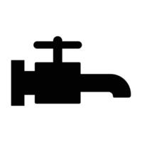 Faucet Icon Simple Design for Plumbing and Water Systems vector