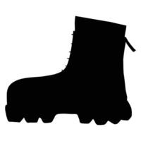Boot Icon with Simple Design on White Background vector