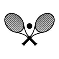 Illustration of Tennis Racket with Strung Design and Handle vector