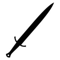 Elegant Katana Sword with Samurai Handle and Sharp Blade vector