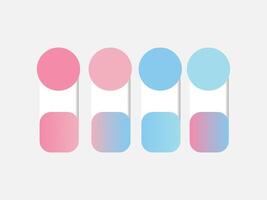 Pink and blue Gradient Color palette with colour theme Samples color palette for designers, business, and colors company vector