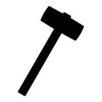 Minimalistic Hammer Icon for Construction and Tools Design vector