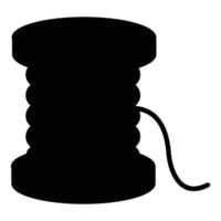Realistic Thread Spool for Sewing and Textile Designs vector