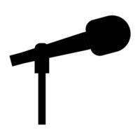 Modern Microphone Icon for Music and Audio Design Projects vector
