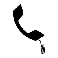 Classic Telephone Icon for Communication and Technology Designs vector