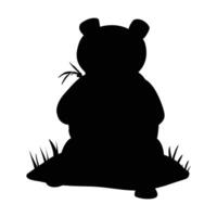 Panda Icon with Cute and Friendly Expression vector