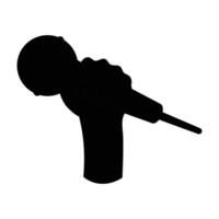 Hand Holding Microphone for Speech or Performance vector