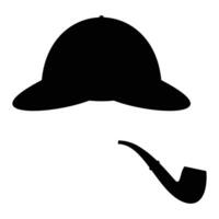 Pipe Smoker Relaxing with Tobacco Pipe in Hand vector