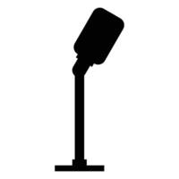 Professional Microphone for Audio Recording and Broadcasting vector