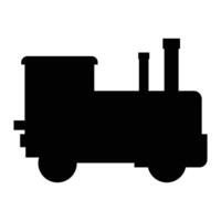 Modern Train for Commuting and Travel on Railway Tracks vector