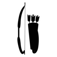Medieval Bow for Archery and Historical Reenactment vector