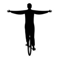 Circus or Chapiteau Black Silhouette Icon for Entertainment and Performance Themes vector