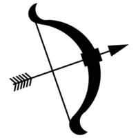 Illustration of Bow and Arrow for Archery Designs vector