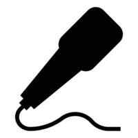 Modern Microphone Icon for Music and Audio Design Projects vector