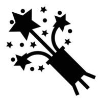 Fireworks Icon for Celebration and Festive Designs vector