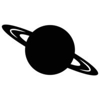 Saturn Planet Icon for Space and Astronomy Designs vector