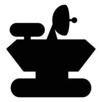 Mars Rover Icon for Space Exploration and Planetary Research vector