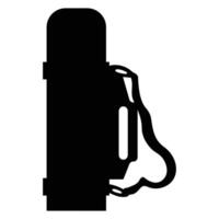 Thermos Flask Icon for Travel and Beverage Storage Themes vector