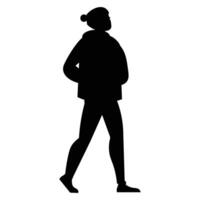 Silhouettes of Winter Fun Activities in Snow and Ice vector