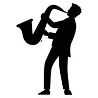 Silhouettes of Musicians Playing Various Musical Instruments vector