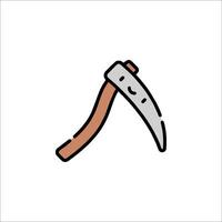 A simple drawing of a pick axe vector