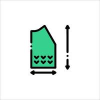 A green and black sign with a green arrow pointing to the left vector
