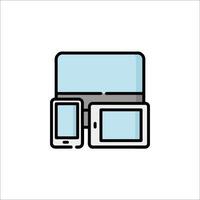 Mobile phone icon vector