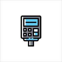 A calculator icon on a white background vector