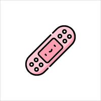 A pink game controller icon on a white background vector