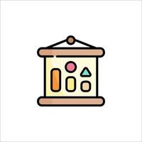 A toy box with a colorful toy inside vector