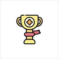A trophy icon on a white background vector