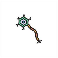 A colorful, abstract, stylized drawing of a stick vector