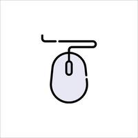 A computer mouse icon on a white background vector