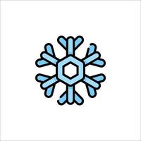 Snowflake icon illustration vector