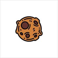 A cookie icon on a white background vector
