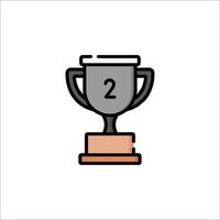 A trophy cup icon on a white background vector