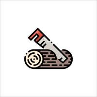 Logging tool icon illustration vector