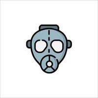 A gas mask icon on a white background vector
