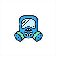 A gas mask icon on a white background vector