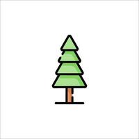 A tree icon on a white background vector